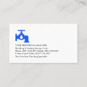 Carte De Visite Faucet Leaking Under Roof Building Frame (Dos)