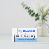 Carte De Visite Faucet Pipeline Leaking Blue Waters (Debout devant)