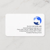 Carte De Visite Faucet Piping Home Plumbing Frame (Dos)