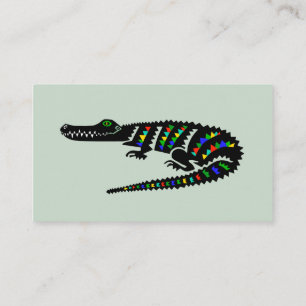 Carte De Visite Faune - CROCODILE - ALLIGATOR - Nature -