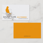 Carte De Visite Faune Oiseaux de nature lunaire (Devant / Derrière)