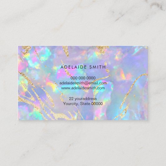 Carte De Visite fausse holographie (Dos)