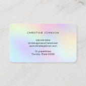 Carte De Visite fausse parties scintillant abeille couleurs pastel (Dos)