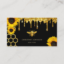 fausse parties scintillant abeille et tournesol