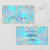 Carte De Visite fausse parties scintillant veines opus holographiq (Devant / Derrière)