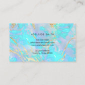 Carte De Visite fausse parties scintillant veines opus holographiq (Dos)