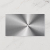 Carte De Visite Faux Acier Inoxydable Arts martiaux (Dos)