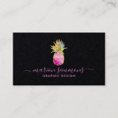 Carte de visite Faux Ananas en Or (Devant)