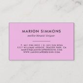 Carte de visite Faux Ananas en Or (Dos)
