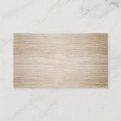 Carte De Visite Faux Bois Brun Vierge (Devant)