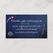 Carte De Visite Faux Chalkboard crochet boule de fils de fabricati (Dos)