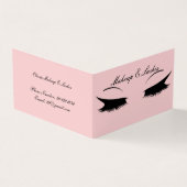 Carte de visite faux cils roses (Extérieur)