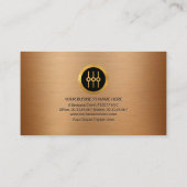 Carte De Visite Faux Copper Audio Display Emboss Lettres DJ (Dos)
