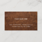 Carte De Visite Faux Cuir Brown (Devant)