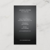 Carte De Visite Faux d'argent et de lotus de l'huile d'or (Dos)