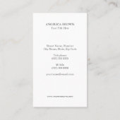 Carte De Visite Faux d'argent et de lotus de l'huile d'or (Dos)