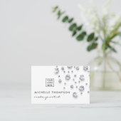 Carte De Visite Faux Diamant Pailleté (Debout devant)