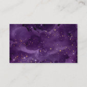 Carte De Visite Faux Diamant Strass Violet Céleste (Dos)