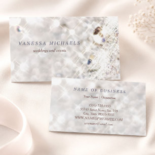 Carte De Visite Faux Diamond Bling Parties scintillant Bokeh Plani