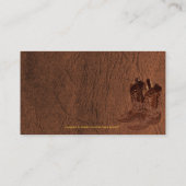 Carte De Visite Faux En Cuir Distressé Style Wrangler XIII (Dos)