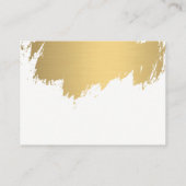 Carte De Visite Faux Gold brossé (Dos)