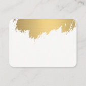 Carte De Visite Faux Gold brossé / Black Lux (Dos)