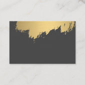 Carte De Visite Faux Gold brossé blanc gris / Variation (Dos)