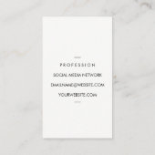 Carte De Visite Faux Gold brossé | Code QR (Dos)