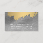 Carte De Visite Faux Gold brossé / Impression en cuir (Dos)