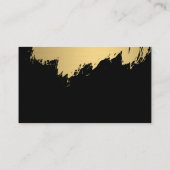 Carte De Visite Faux Gold brossé / Noir (Dos)