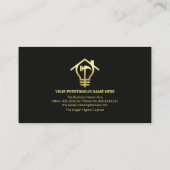 Carte De Visite Faux Gold Construction Tools Home Réparations (Dos)