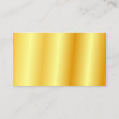 Carte De Visite Faux Gold Elegant Company Simple Modèle Modern (Dos)