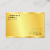 Carte De Visite Faux Gold Elegant Professional Modern Modèle (Devant)