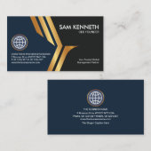 Carte De Visite Faux Gold Falcon Wings PDG Fondateur (Devant / Derrière)