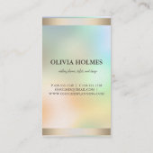 Carte De Visite Faux Gold Foil moderne (Dos)