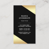 Carte De Visite Faux Gold Foil Stars Confetti Rainbow Ancre (Dos)