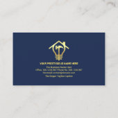 Carte De Visite Faux Gold Handyman Outils Accueil Rénovation (Dos)