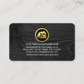 Carte De Visite Faux Gold Handyman Tools Building Frame (Dos)