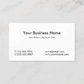 Carte De Visite Faux Gold Lady Justice Procureur professionnel (Dos)