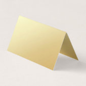 Carte De Visite Faux Gold manuscrit Modèle moderne Élégant (Dos)