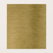 Carte De Visite Faux Gold Metal Texture, Bijoux Display Card (Intérieur déplié)