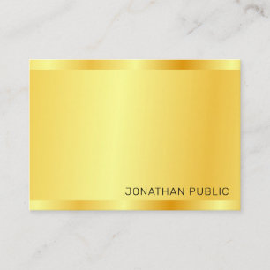 Carte De Visite Faux Gold Modèle Moderne Professionnel Élégant