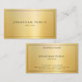 Carte De Visite Faux Gold Modèle Professionnel (Devant / Derrière)