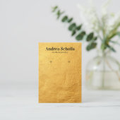 Carte De Visite Faux GOLD Moderne Gras Bijoux Écran d'oreille (Debout devant)