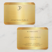 Carte De Visite Faux Gold Professional Modèle moderne (Devant / Derrière)