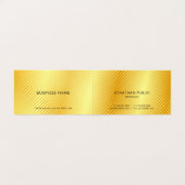 Carte De Visite Faux Gold Professional Moderne Modèle élégant (Intérieur déplié)