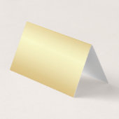 Carte De Visite Faux Gold Professional Moderne Modèle élégant (Dos)