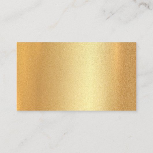 Carte De Visite Faux Gold Script manuscrit Calligraphié Moderne (Dos)