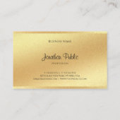 Carte De Visite Faux Gold Script manuscrit Excellent look tendance (Dos)