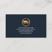 Carte De Visite Faux Gold Slanting Logistics Lines Transport de ca (Dos)